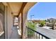 Arched balcony offers neighborhood views, perfect for relaxing and enjoying the outdoors at 11816 Orense Dr, Las Vegas, NV 89138