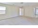 Carpeted bedroom with natural light and neutral wall paint at 11816 Orense Dr, Las Vegas, NV 89138