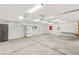 Spacious detached garage with storage, lighting, and lots of room for parking and projects at 1505 Irene Dr, Boulder City, NV 89005