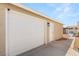 A close-up of the home's garage and the exterior of the building at 1505 Irene Dr, Boulder City, NV 89005