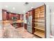 Gourmet kitchen features stainless steel appliances and granite countertops at 1505 Irene Dr, Boulder City, NV 89005