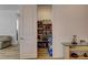 A well-organized walk-in pantry features open shelving and ample storage space at 161 Cabo Cruces Dr, Henderson, NV 89011