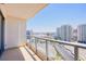 Condo balcony with views of the city skyline at 222 Karen Ave # 2506, Las Vegas, NV 89109