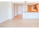 Bright living space with tile floors adjacent to the open kitchen, perfect for modern living at 222 Karen Ave # 2506, Las Vegas, NV 89109