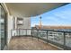 Enjoy panoramic views of the city from this spacious balcony with glass railings at 222 Karen Ave # 601, Las Vegas, NV 89109