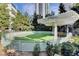 Well-maintained dog park with seating and grassy area at 222 Karen Ave # 601, Las Vegas, NV 89109