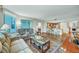 Open-concept living space featuring modern kitchen and hardwood floors at 222 Karen Ave # 601, Las Vegas, NV 89109