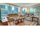 Open living room with views and comfortable seating arrangement at 222 Karen Ave # 601, Las Vegas, NV 89109