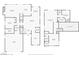 Detailed floor plan showcasing the layout of the home's first and second levels at 2250 Tedesca Dr, Henderson, NV 89052