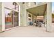 View of the patio and pool from the covered patio, with plenty of room for entertaining at 2250 Tedesca Dr, Henderson, NV 89052