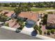 Beautiful single-story home features a well-manicured lawn and a two car garage near a golf course at 2816 Golfside Dr, Las Vegas, NV 89134