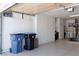 Organized garage featuring built-in storage and epoxy flooring at 2816 Golfside Dr, Las Vegas, NV 89134