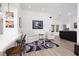 Open living area with hardwood floors, bright light, and contemporary decor at 2816 Golfside Dr, Las Vegas, NV 89134