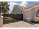 Well maintained side yard with secure fencing for added privacy and peace of mind at 2816 Golfside Dr, Las Vegas, NV 89134