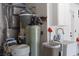 Functional utility area with water filtration, sink, and storage solutions at 2816 Golfside Dr, Las Vegas, NV 89134