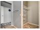 View of a bedroom closet with wire shelving and wood-look flooring at 3112 Haddon Dr, Las Vegas, NV 89134
