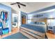 Serene main bedroom with a walk-in closet, hardwood floors, and direct access to the bathroom at 3158 La Luna Cir, Henderson, NV 89014