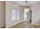 Dining area with large window providing natural light and views to the entry at 3400 Cabana Dr # 1048, Las Vegas, NV 89122