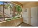 View from the patio shows the building exterior and common walking paths at 3400 Cabana Dr # 1048, Las Vegas, NV 89122