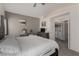 Spacious main bedroom features a gray accent wall and an attached walk-in closet at 4622 English Lavender Ave, North Las Vegas, NV 89031