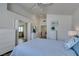 The main bedroom offers lots of closet space and open flow into the other rooms at 6 Sandwedge Dr, Henderson, NV 89074
