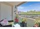 Relaxing patio with cozy chair and open view perfect for enjoying the outdoors at 701 Wheat Ridge Ln # 203, Las Vegas, NV 89145