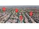 Neighborhood aerial view with street names and location markers at 7228 Fern Meadow St, Las Vegas, NV 89149
