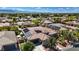 Overhead shot showcases the home's desert landscaping and solar panels at 7289 Sea Anchor Ct, Las Vegas, NV 89131