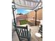 Private backyard oasis with pergola, faux grass, and low maintenance landscaping at 779 Peregrine Falcon St, Henderson, NV 89015