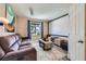 Cozy living room with projector and screen, perfect for movie nights at home at 8934 Libertyvale Dr, Las Vegas, NV 89123