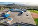 A neighborhood school, open space, playgrounds, and playing fields provide great views and a fun community at 10988 Salernes St, Las Vegas, NV 89141