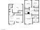 Detailed two-story floor plan showing room dimensions, layout, and spatial relationships within the home at 12112 Polar White Ct # 3, Las Vegas, NV 89183