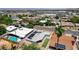 Charming home with solar panels and a refreshing blue swimming pool in the backyard at 1816 Silver Birch Ln, Las Vegas, NV 89104
