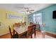 Bright dining room features high ceilings and ample space for entertaining guests at 1816 Silver Birch Ln, Las Vegas, NV 89104
