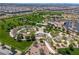 Aerial view of the community park featuring a splash pad and other recreational amenities at 216 Callen Falls Ave # 1423, Henderson, NV 89011