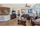 Spacious living room features an open floor plan, city views, and balcony access at 222 Karen Ave # 3208, Las Vegas, NV 89109