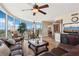 Open living area with expansive windows and city views, perfect for relaxing and entertaining at 222 Karen Ave # 3208, Las Vegas, NV 89109