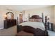 Comfortable main bedroom with a spacious layout and ensuite bathroom access at 222 Karen Ave # 3208, Las Vegas, NV 89109