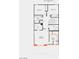 Second floorplan with primary bedroom, walk-in closet, 2 bedrooms, and laundry room at 2776 Via Napoli, Henderson, NV 89044