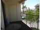 Cozy outdoor balcony with metal railing and outdoor furniture at 3550 Bay Sands Dr # 2053, Laughlin, NV 89029