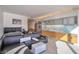 Open-concept living space with a plush sofa, bed, and a sleek kitchen, designed for modern comfort at 3722 Las Vegas Blvd # 603, Las Vegas, NV 89158