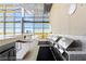 Modern outdoor kitchen equipped with stainless steel grill and ample counter space against an urban backdrop at 3722 Las Vegas Blvd # 603, Las Vegas, NV 89158