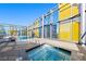 Inviting pool and hot tub area with city views and modern lounge furniture at 3722 Las Vegas Blvd # 603, Las Vegas, NV 89158