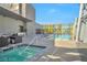 Rooftop spa and pool area with inviting lounge chairs and city views, perfect for relaxation and leisure at 3722 Las Vegas Blvd # 603, Las Vegas, NV 89158