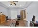 Spacious bedroom featuring hardwood floors and a large closet at 4011 Scott Russell Ct, North Las Vegas, NV 89031