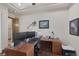 Inviting office with modern desk, perfect for remote work or study at 4011 Scott Russell Ct, North Las Vegas, NV 89031