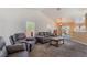 Comfortable living room boasts carpeting, natural light, and ample seating at 420 Aloha Dr, Henderson, NV 89015