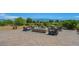 Inviting outdoor fire pit area with comfortable seating and beautiful mountain views at 4350 E Brusca Way, Pahrump, NV 89061