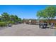 Outdoor kitchen features built in BBQ, countertops and dining area at 4350 E Brusca Way, Pahrump, NV 89061