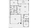 Detailed floor plan showing layout of bedrooms, bathrooms, kitchen, and living spaces at 4365 E Brusca Way, Pahrump, NV 89061